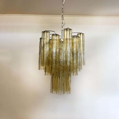 Murano Tubes Chandelier 19"