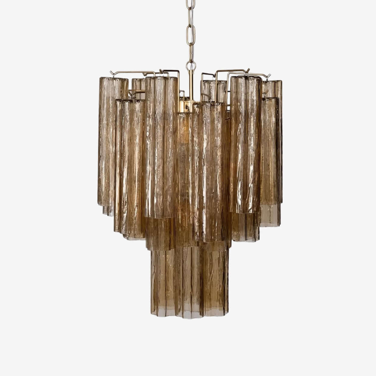 Murano Tubes Chandelier 19"
