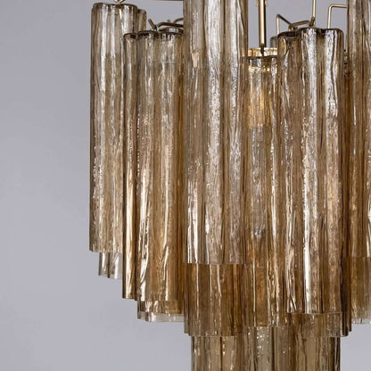 Murano Tubes Chandelier 19"