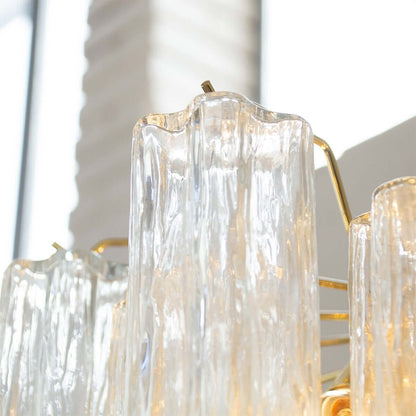 Murano Tubes Chandelier 20"