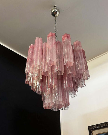 Murano Tubes Chandelier 20"