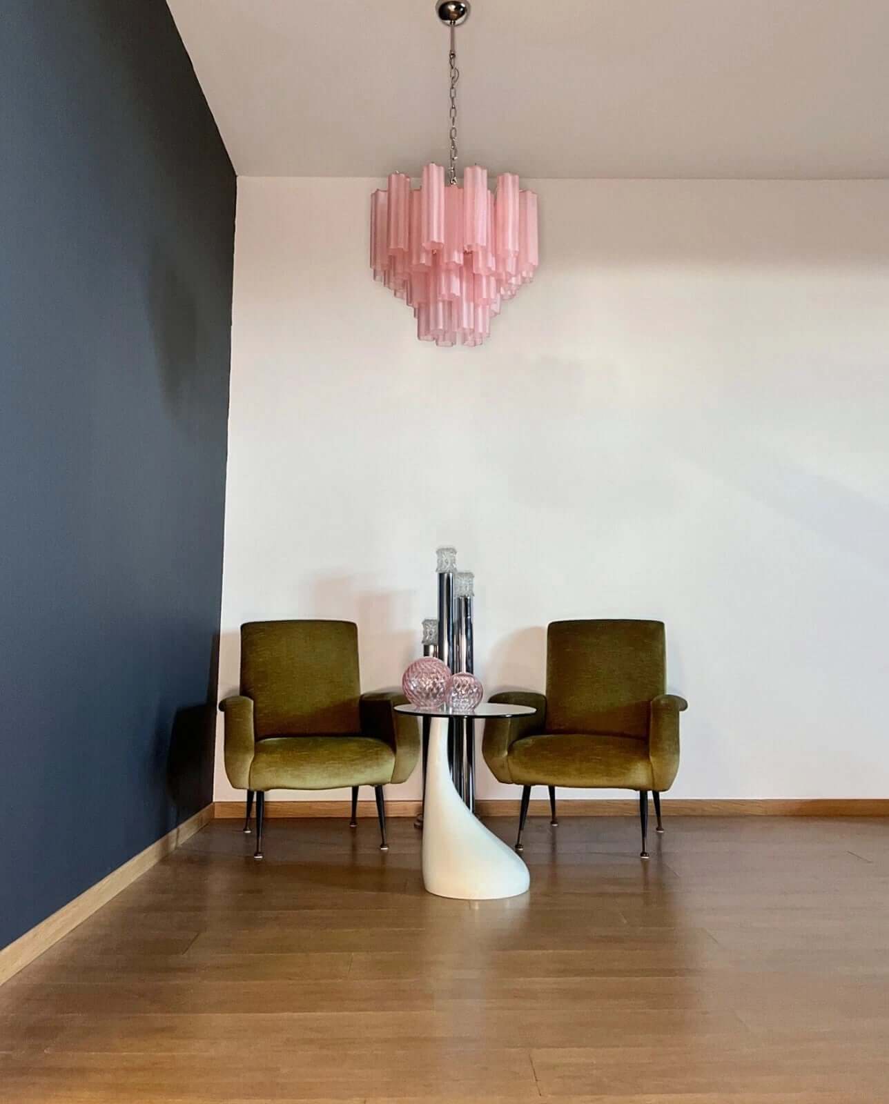 Murano Tubes Chandelier 20"