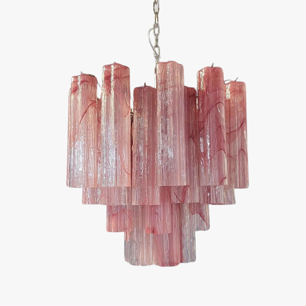 Murano Tubes Chandelier 20"