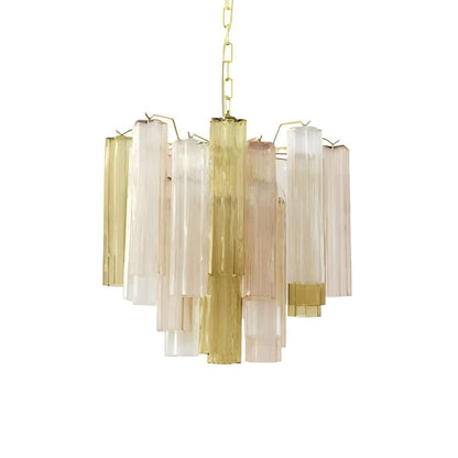 Murano Tubes Chandelier 20"