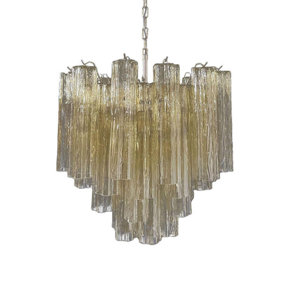 Murano Tubes Chandelier 20"