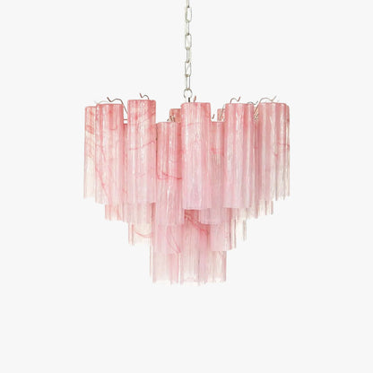 Murano Tubes Chandelier 23"