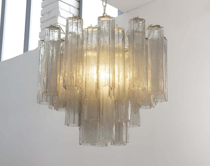 Murano Tubes Chandelier 23"