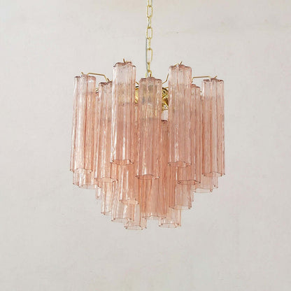 Murano Tubes Chandelier 23"