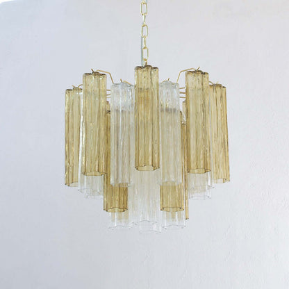 Murano Tubes Chandelier 23"