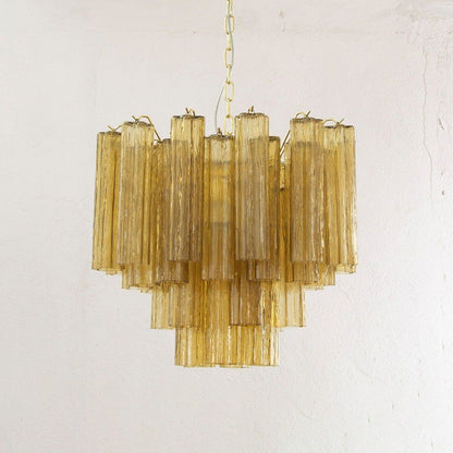 Murano Tubes Chandelier 23"