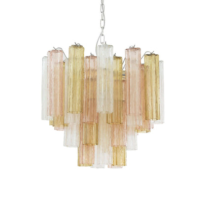 Murano Tubes Chandelier 23"