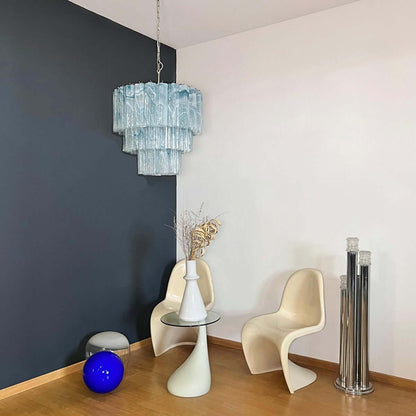 Murano Tubes Chandelier 25"