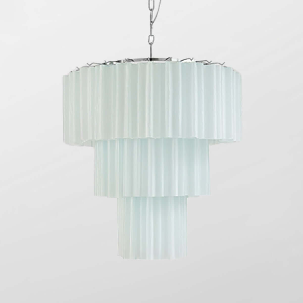 Murano Tubes Chandelier 25"