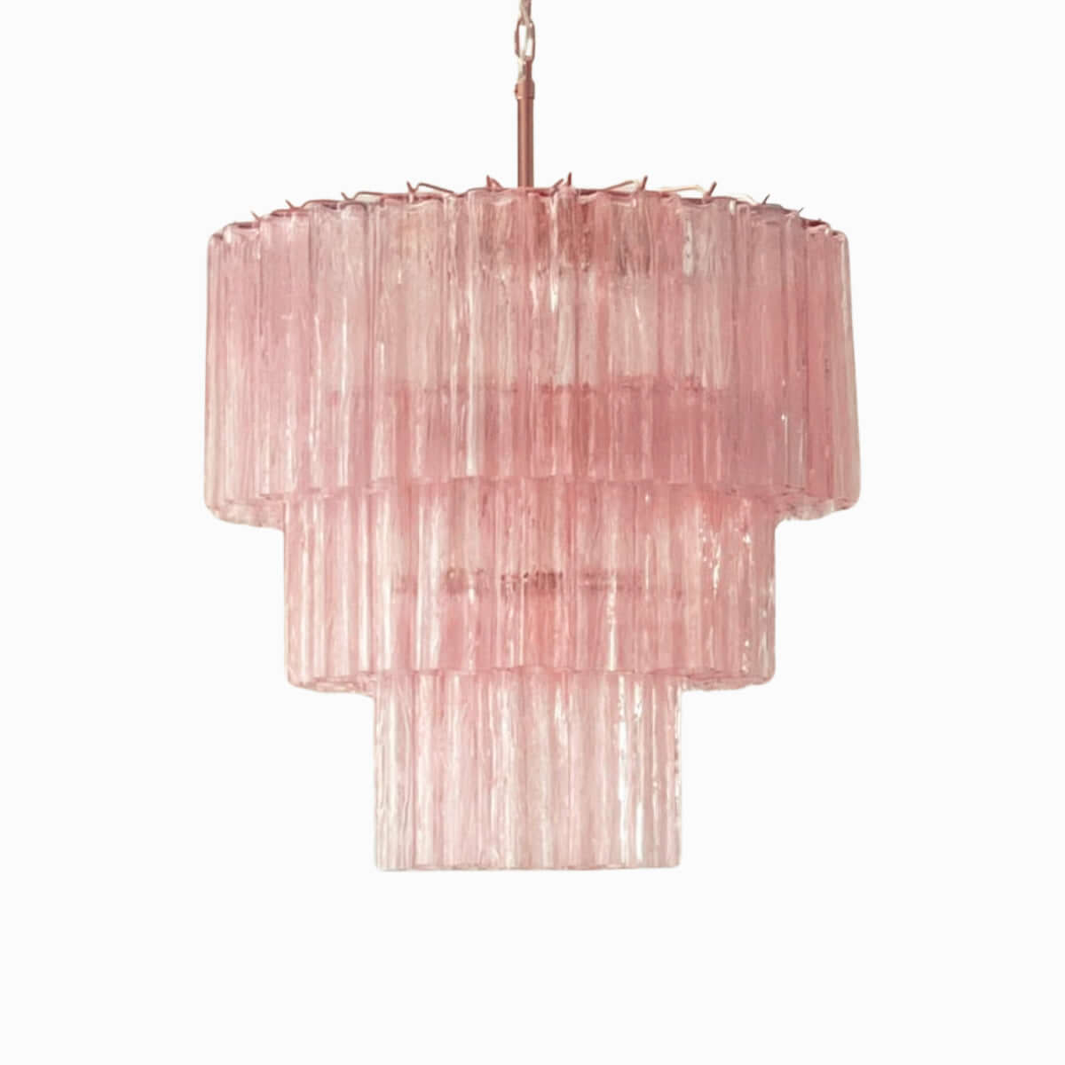Murano Tubes Chandelier 25"