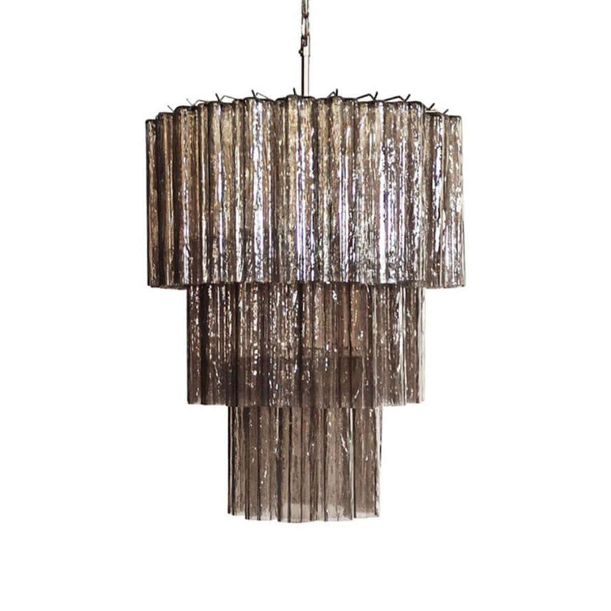 Murano Tubes Chandelier 25"