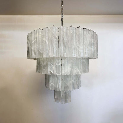 Murano Tubes Chandelier 31.5"