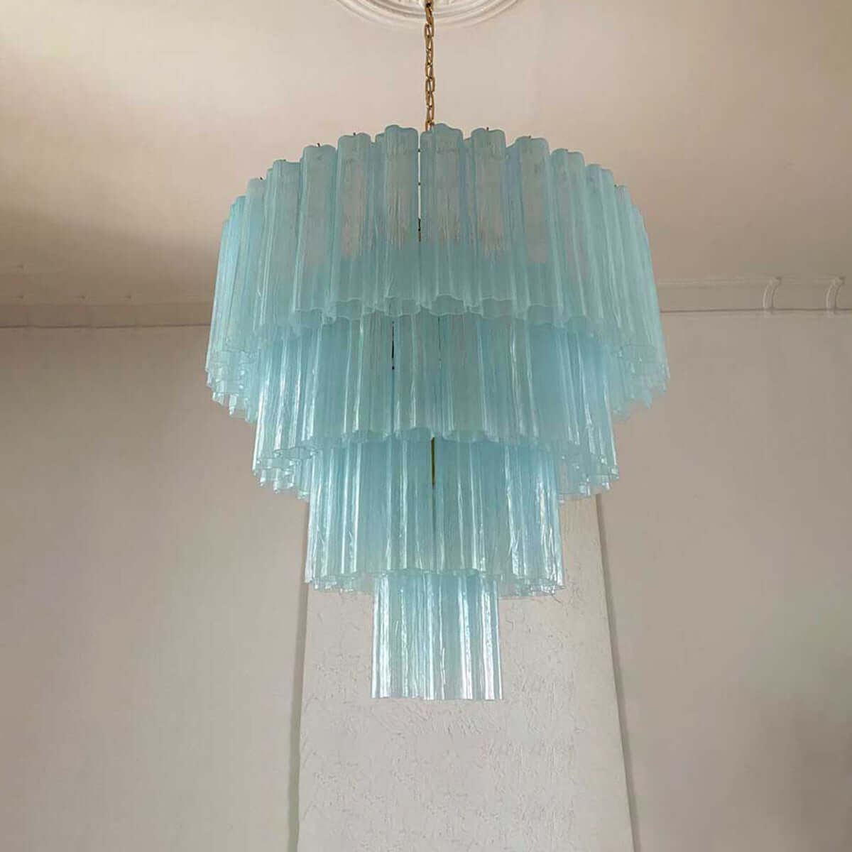 Murano Tubes Chandelier 31.5"