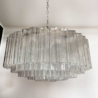 Murano Tubes Chandelier 33"