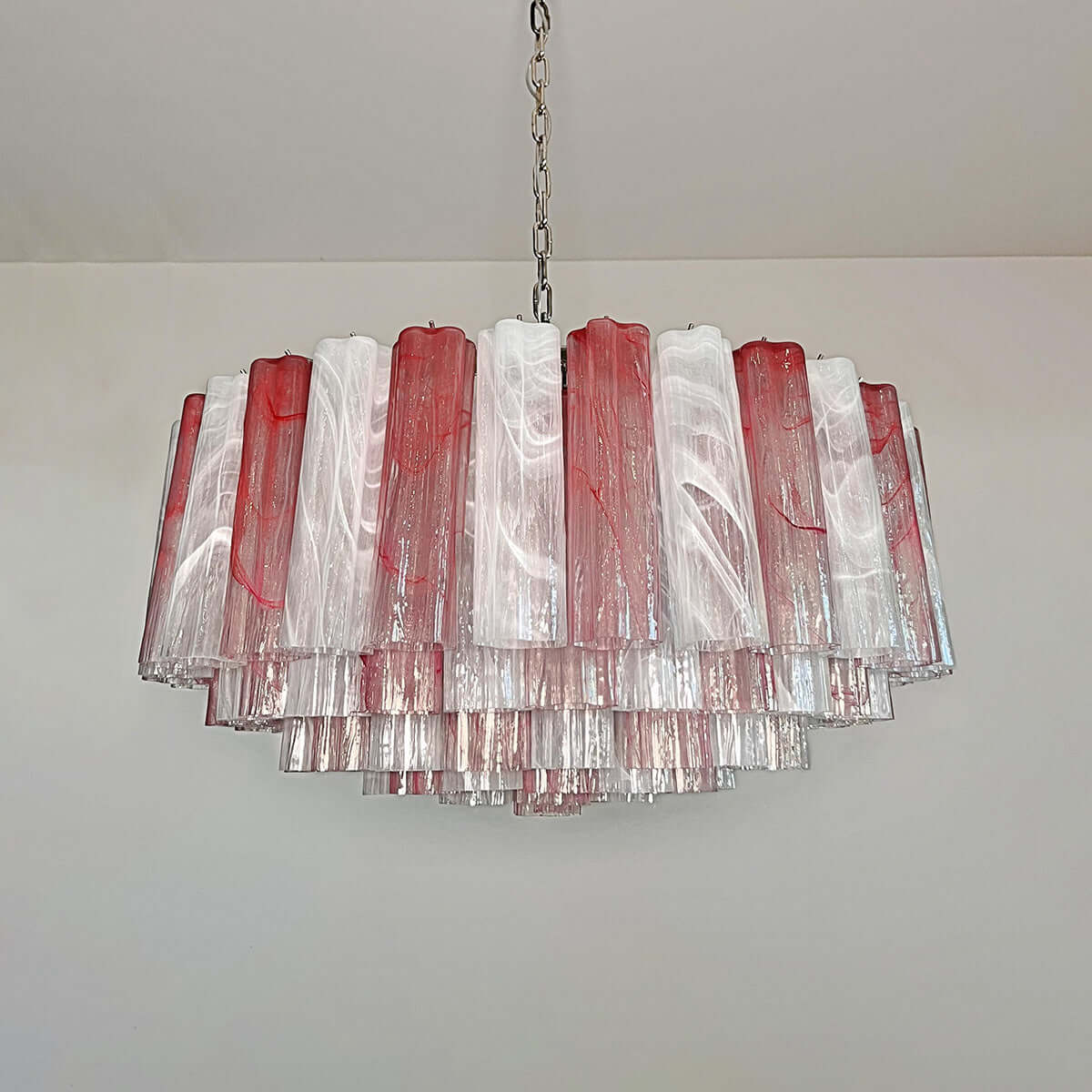 Murano Tubes Chandelier 33"