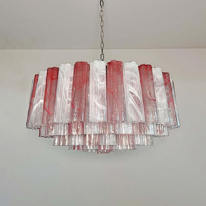 Murano Tubes Chandelier 33"