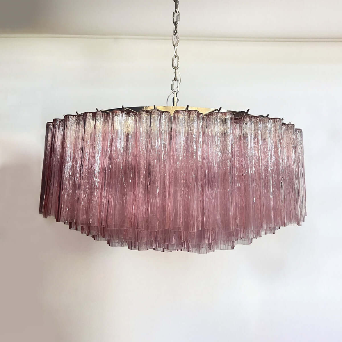 Murano Tubes Chandelier 33"