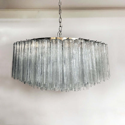 Murano Tubes Chandelier 33"