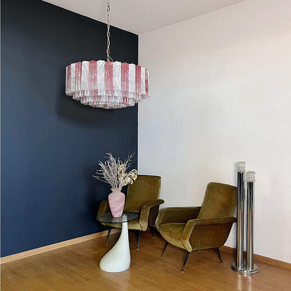 Murano Tubes Chandelier 33"