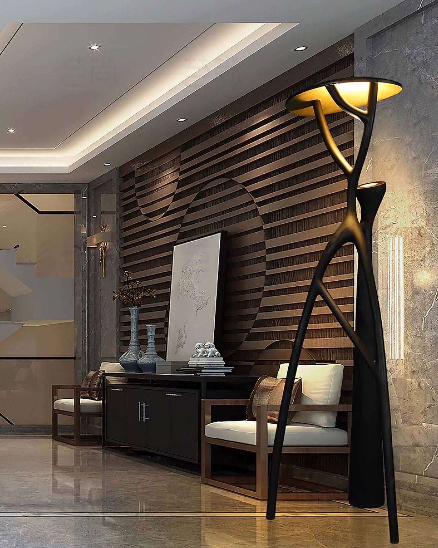 Nivaro Resin Floor Lamp