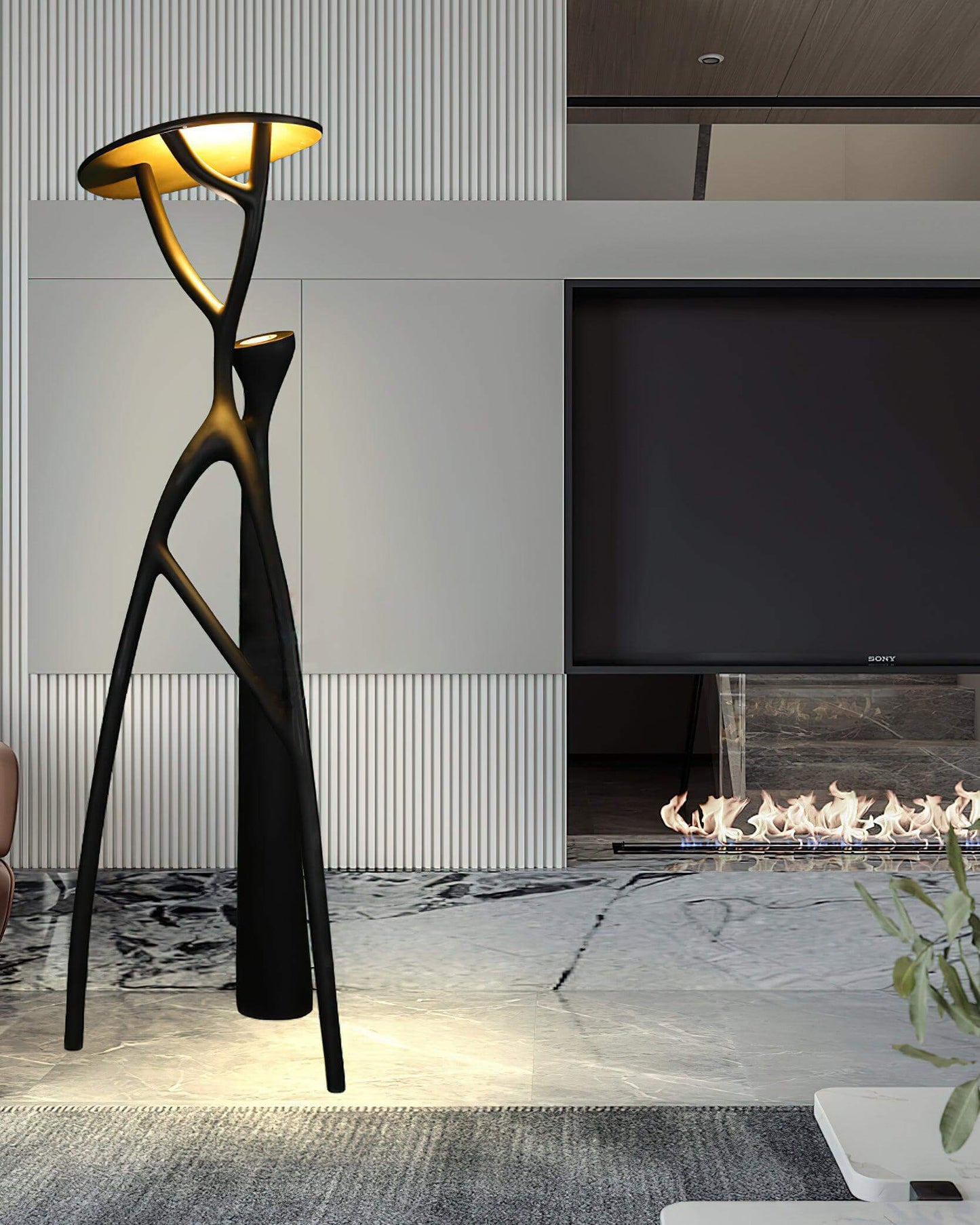 Nivaro Resin Floor Lamp