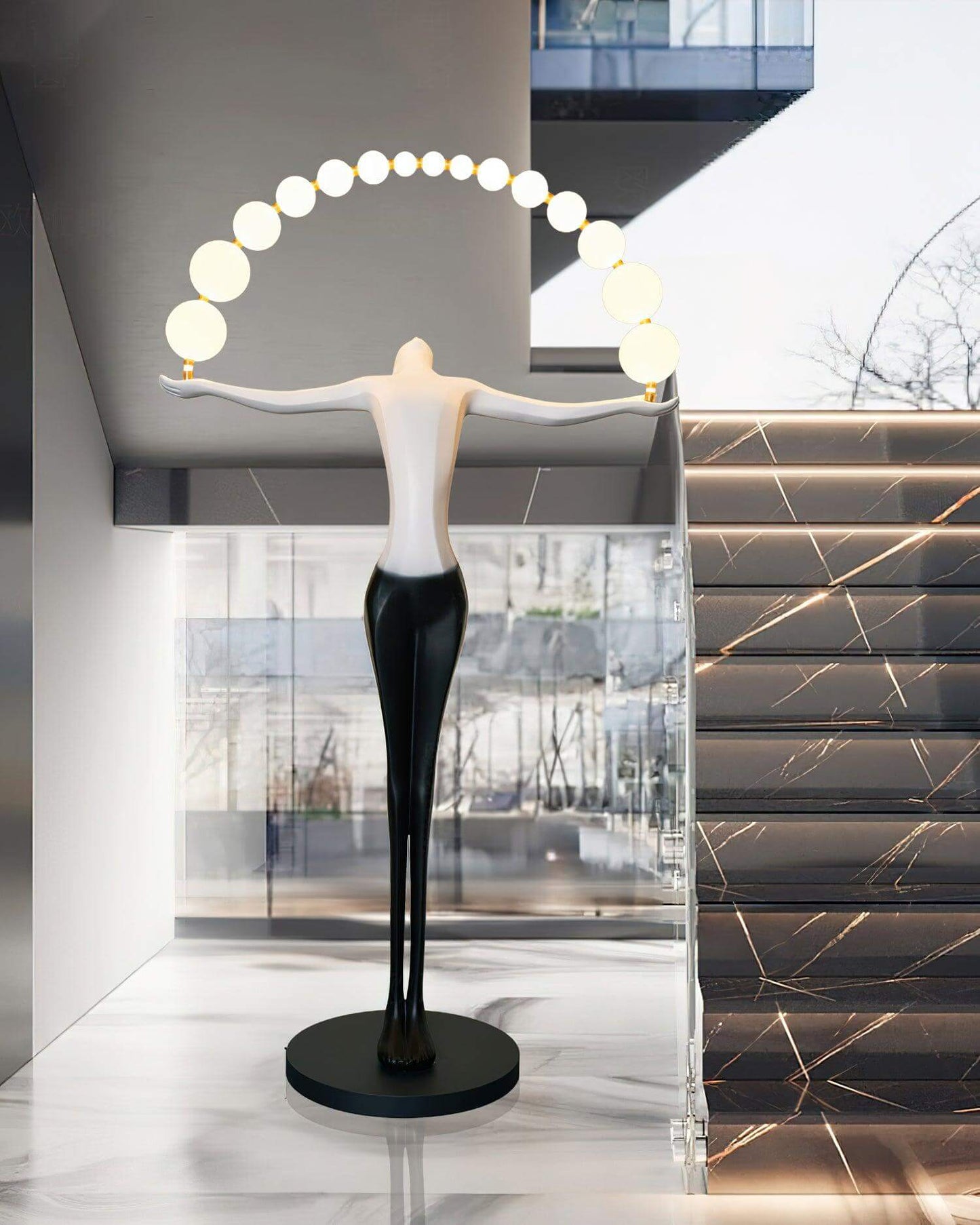 Olyvra Sculptural Floor Lamp