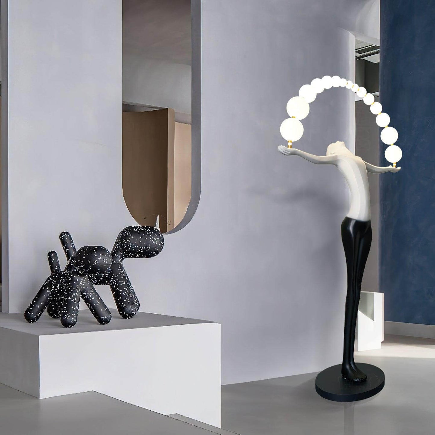Olyvra Sculptural Floor Lamp