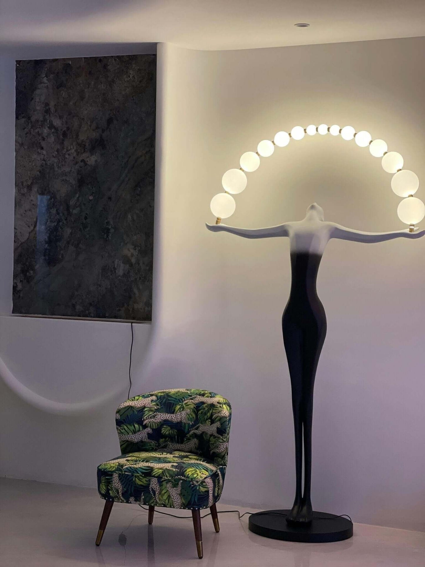 Olyvra Sculptural Floor Lamp