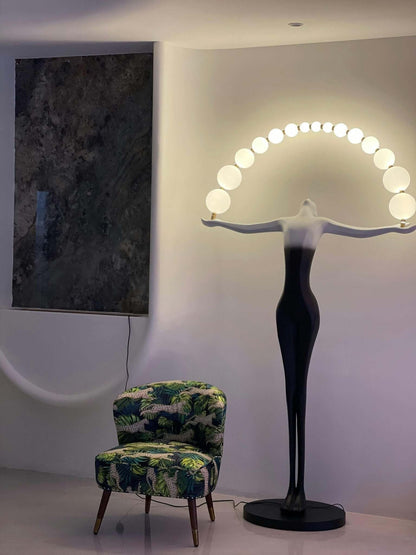 Olyvra Sculptural Floor Lamp