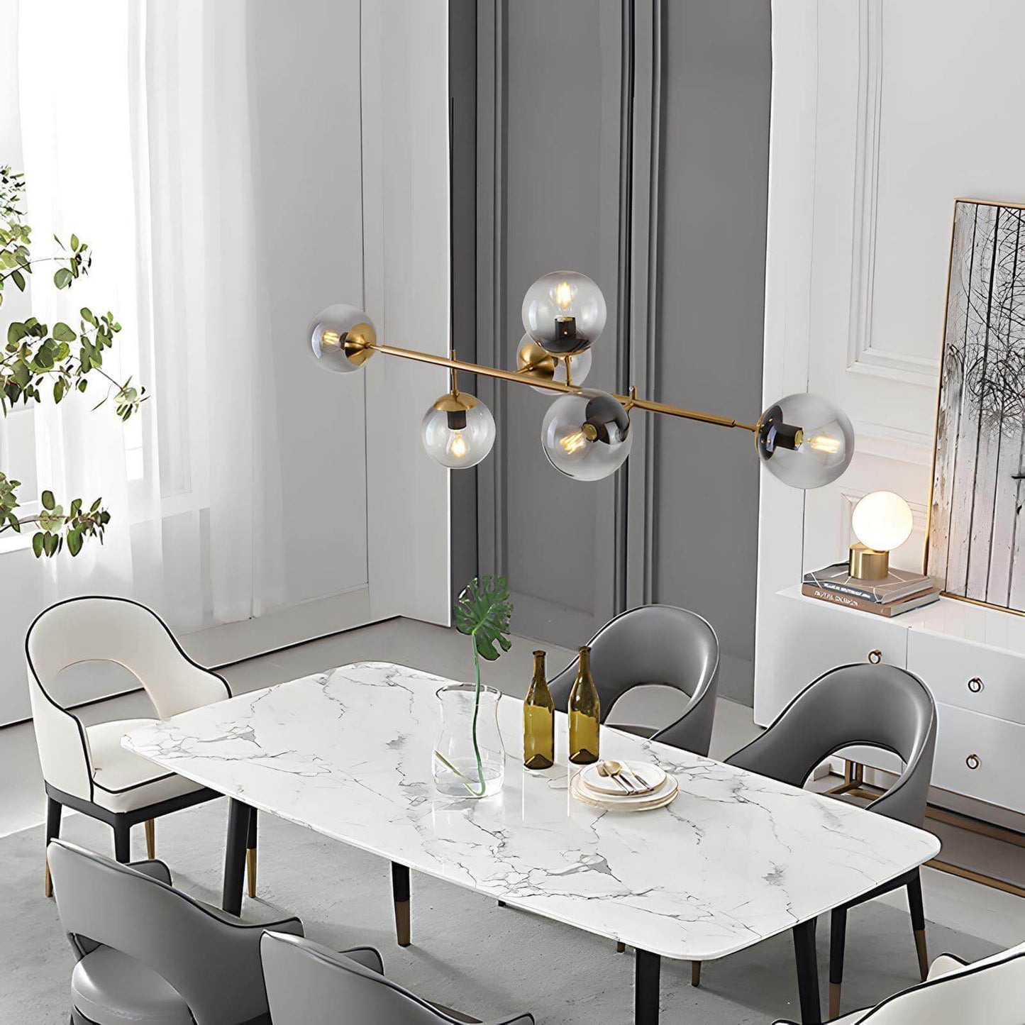 Orb Glass Chandelier