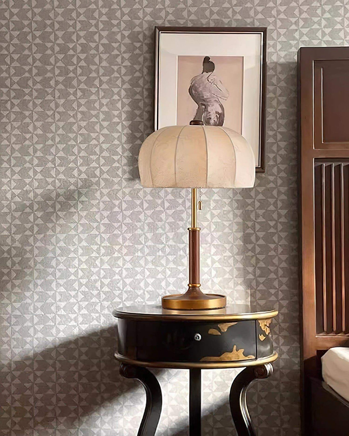 Orchid Fabric Table Lamp