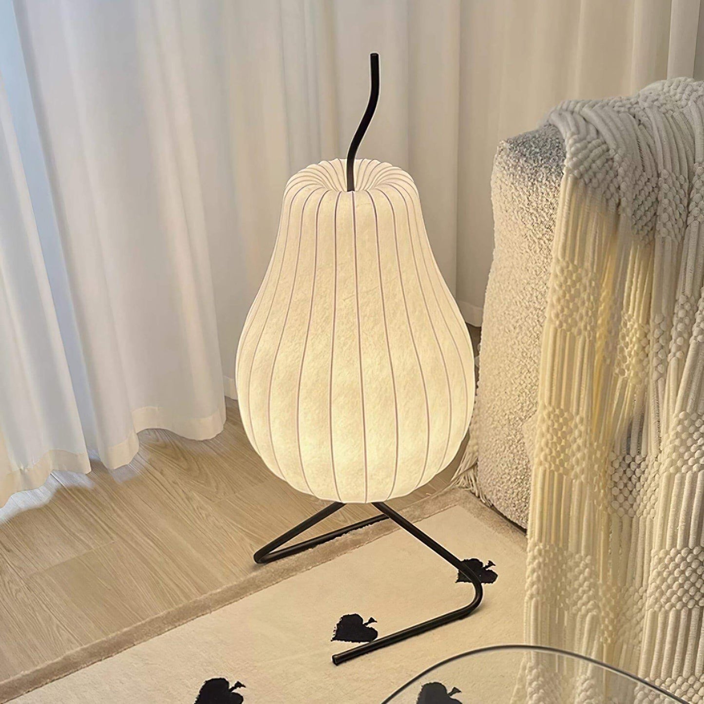 Pear Silk Floor Lamp