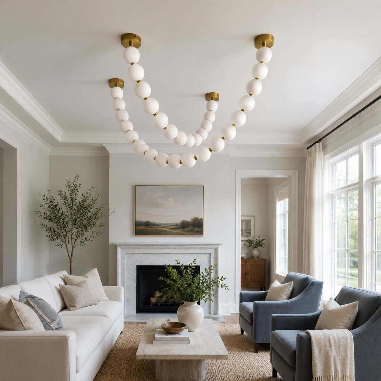 Pearl Necklace Combination Chandelier