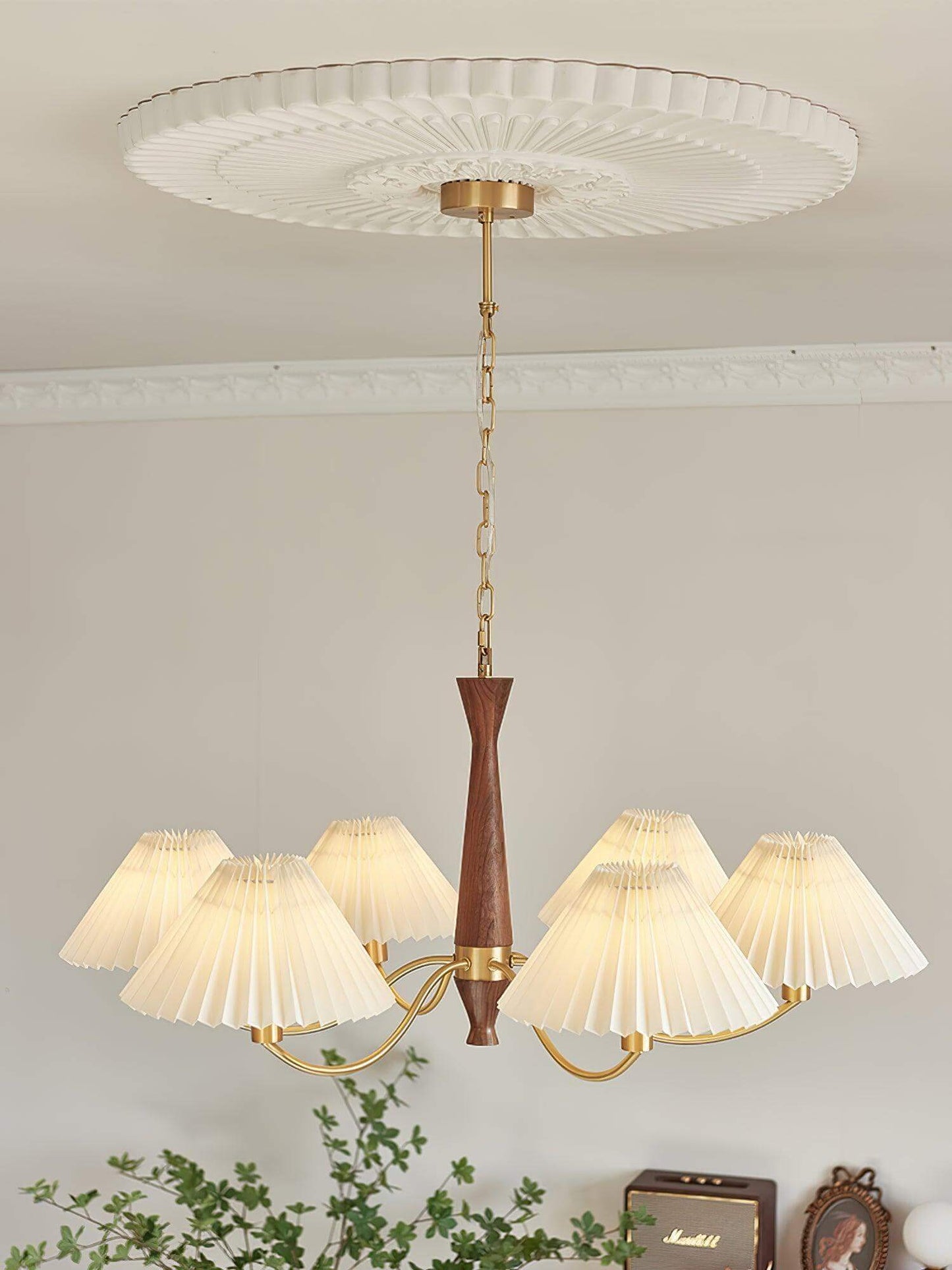 Pleated Chandelier