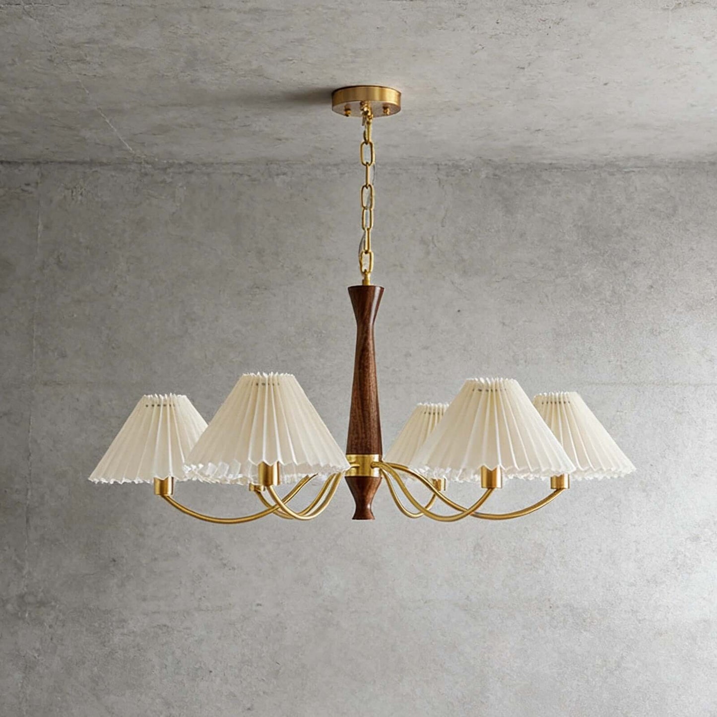 Pleated Chandelier