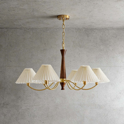 Pleated Chandelier