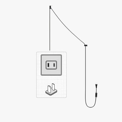 Plug-In Cord with Switch for Pendant Lights (5M / 196")