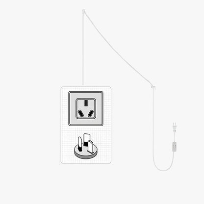 Plug-In Cord with Switch for Pendant Lights (5M / 196")
