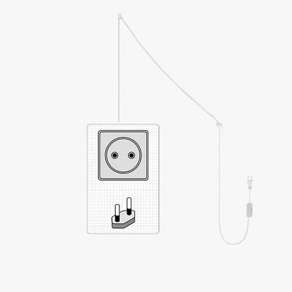 Plug-In Cord with Switch for Pendant Lights (5M / 196")