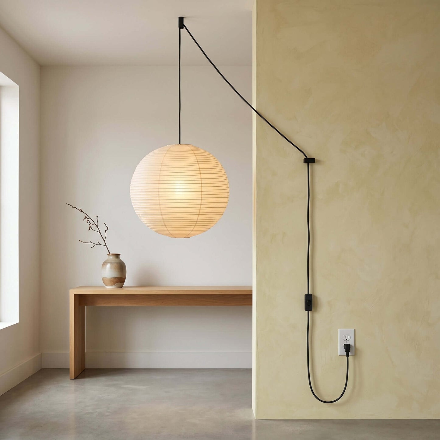 Plug-In Cord with Switch for Pendant Lights (5M / 196")