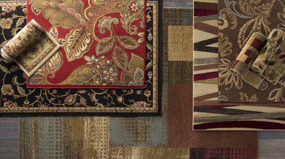 Beedeville Red Floral Rug