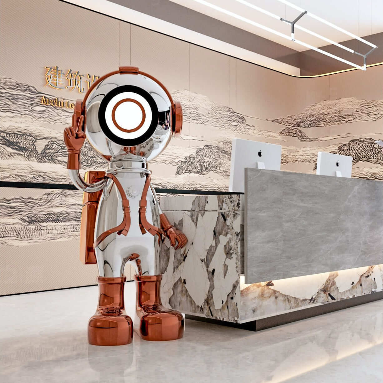 Ravino Sculpture Floor Lamp