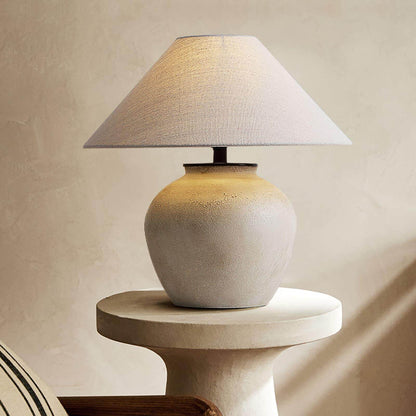 Retro Ceramic Jar Table Lamp