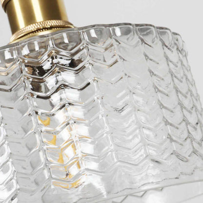 Retro Cylinder Glass Pendant Light