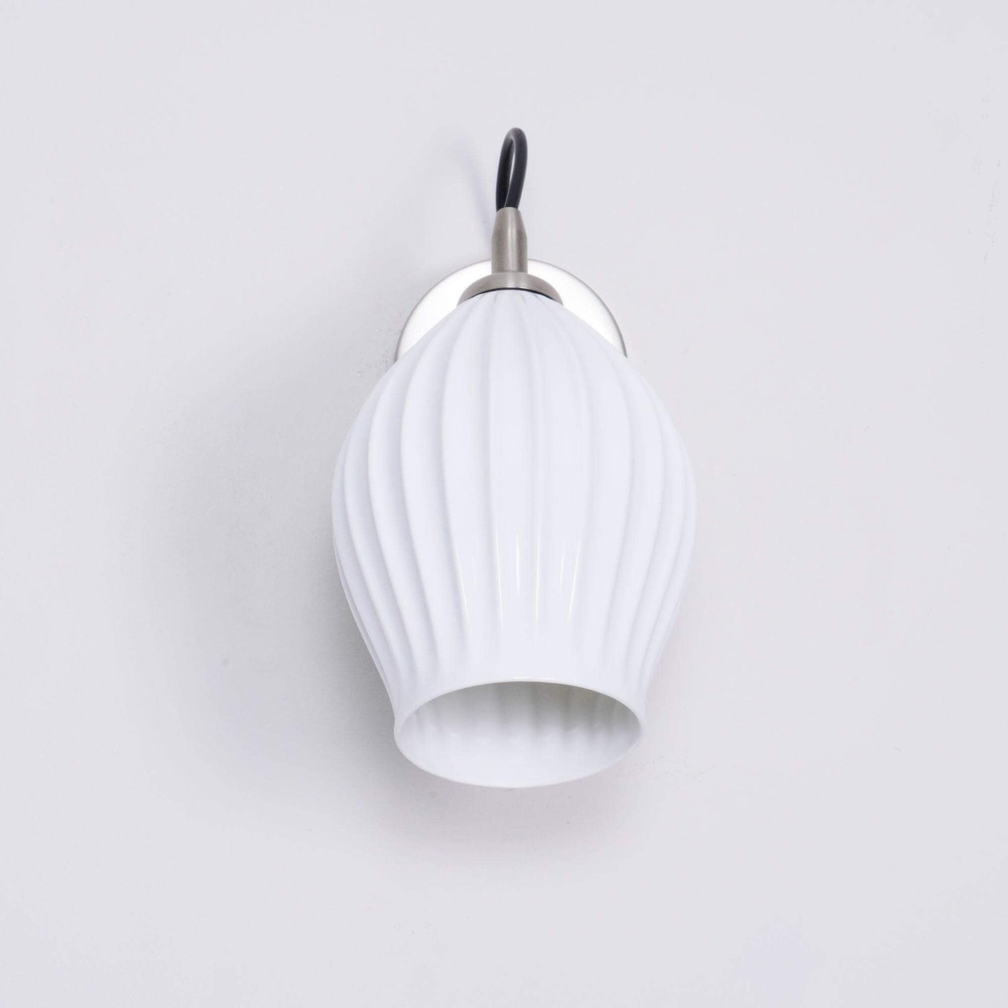 Ceramic Ribbed Wall Light