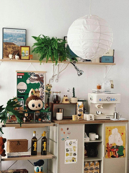 Rice Paper Round D Pendant Light